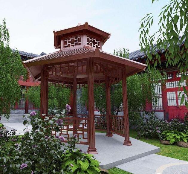 铝合金四角凉亭 铝合金四角凉亭